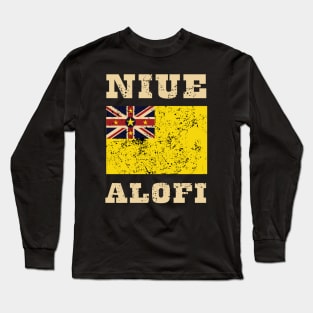 Flag of Niue Long Sleeve T-Shirt